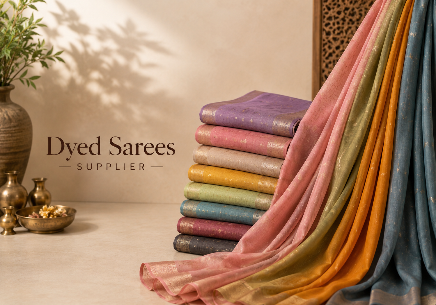 Dyed Sarees Supplier